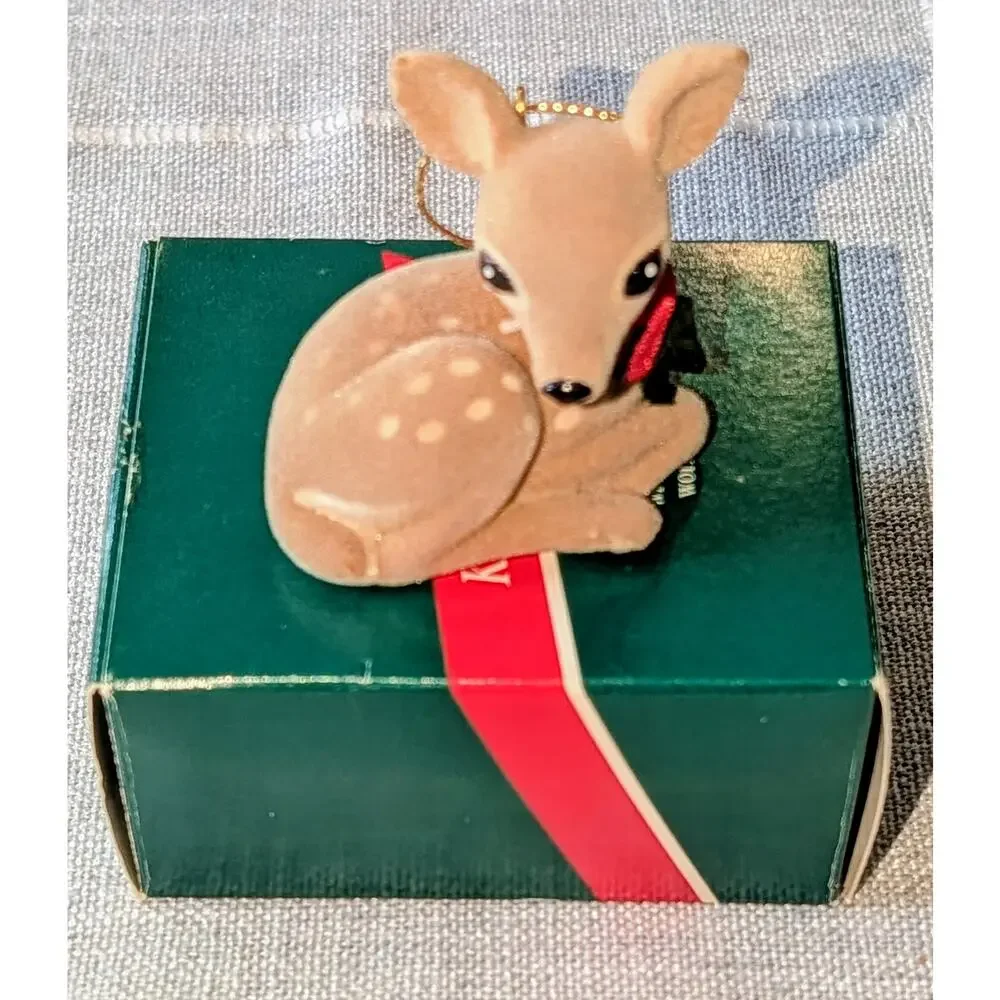 Hallmark Keepsake Ornaments Flocked 
